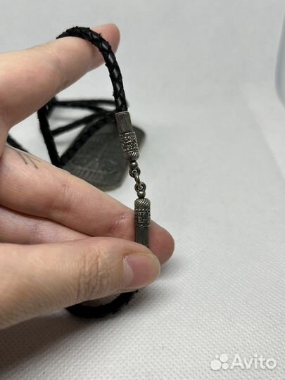 Мужской кулон жетон из серебра maximillian silver