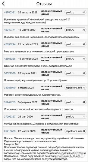 Репетитор по английскому языку