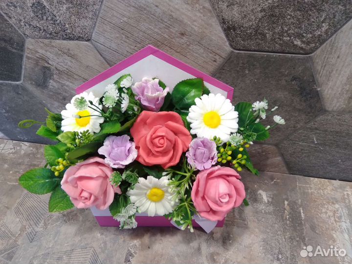 Букет цветов из мыла