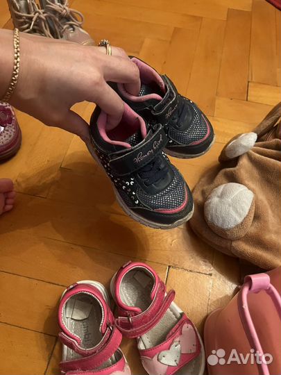 Детская обувь для девочек с пакетом 20-21