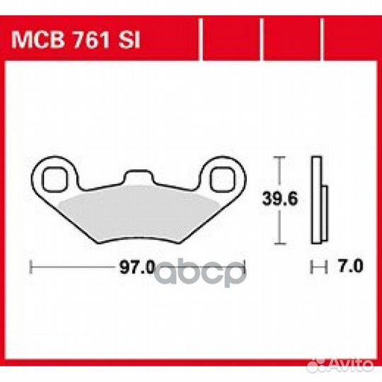 Колодки дисковые MCB761SI MCB761SI TRW