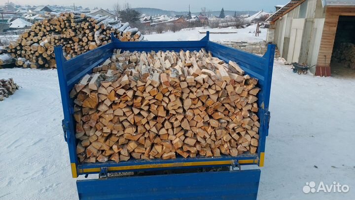 Дрова колотые сухие