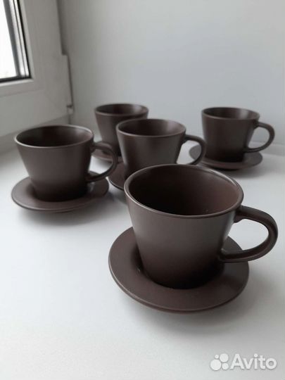 Чашка с блюдцем IKEA