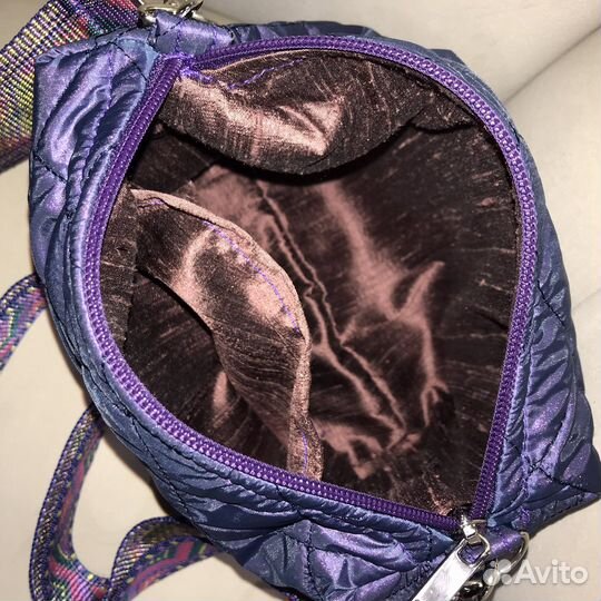 Сумочка новая фиолетовая кроссбоди нейлоновая