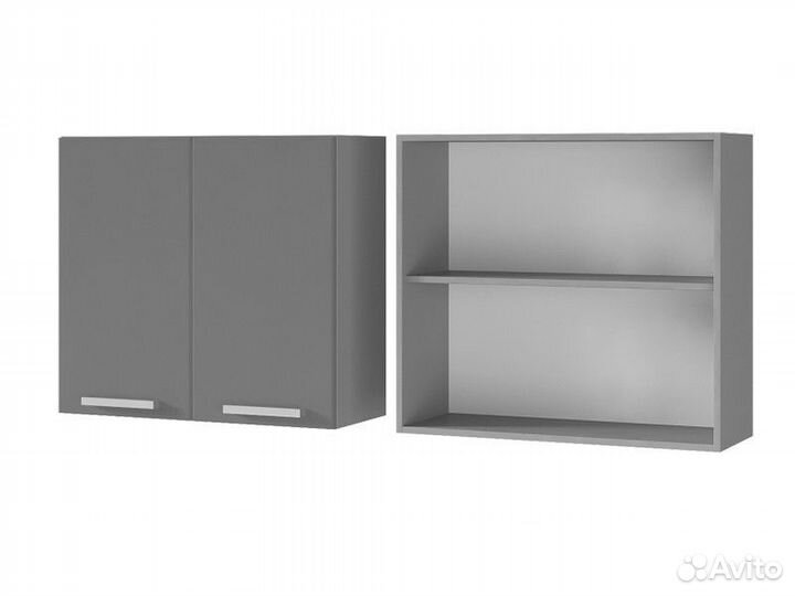 Кухня Афина айс Шкаф 8В1 корп белый, фасад 8В1