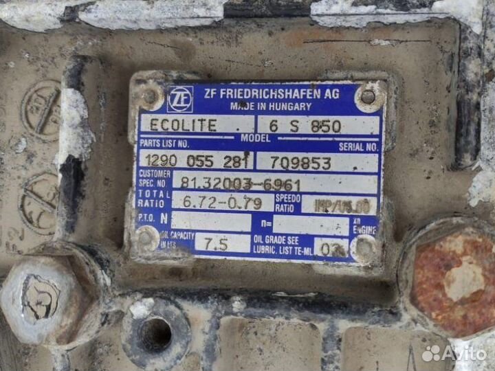 Коробка передач 6AS850 Man Tgl