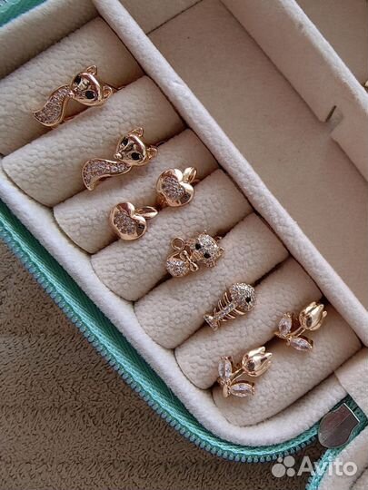 Золотые серьги детские