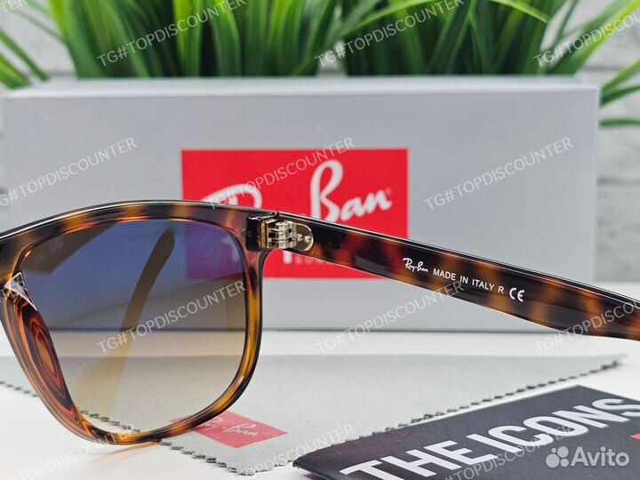 Очки Ray Ban 4147 Boyfriend Черепаховые Стекло