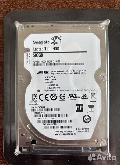 Жесткий диск для ноутбука 500 гб