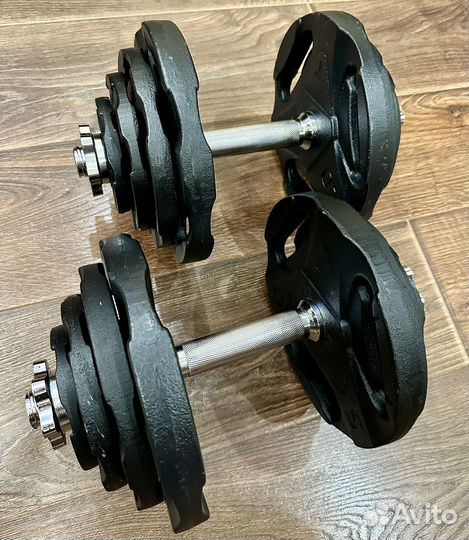 Гантели torneo разборные по 21 кг (комплект)