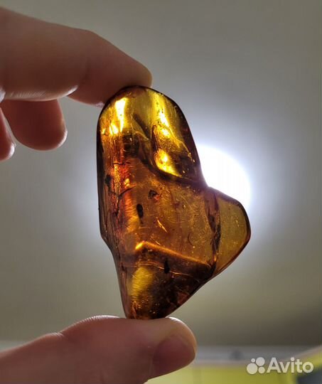 Янтарь крупный прозрачный