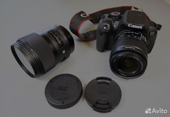 Фотоаппарат Canon EOS 650D с 2-мя объективами