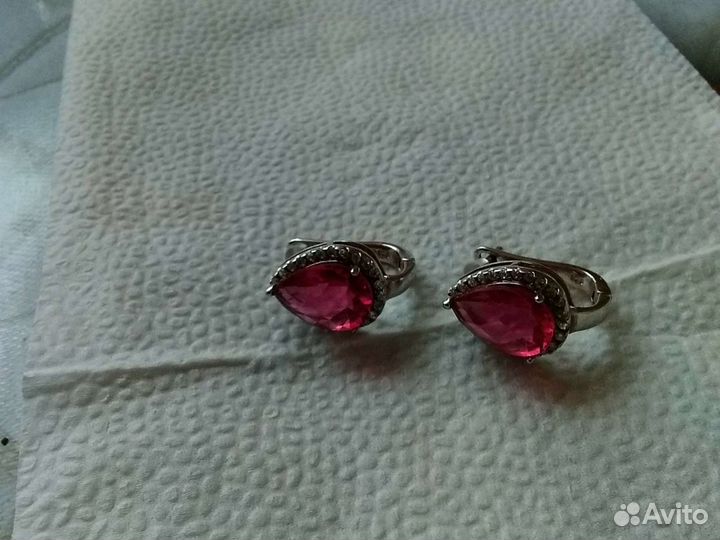 Серьги серебро