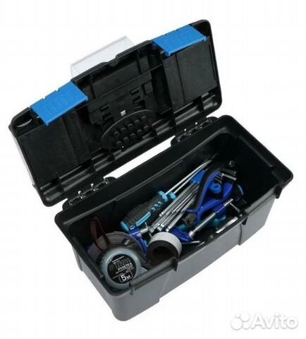 Набор инструментов в ящике тундра, 64 предмета