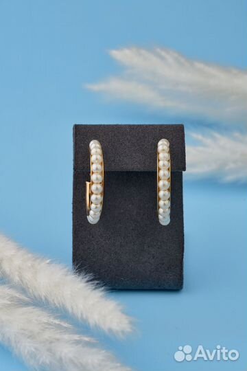 Винтажные клипсы кольца с жемчужинами.сша.К21. А