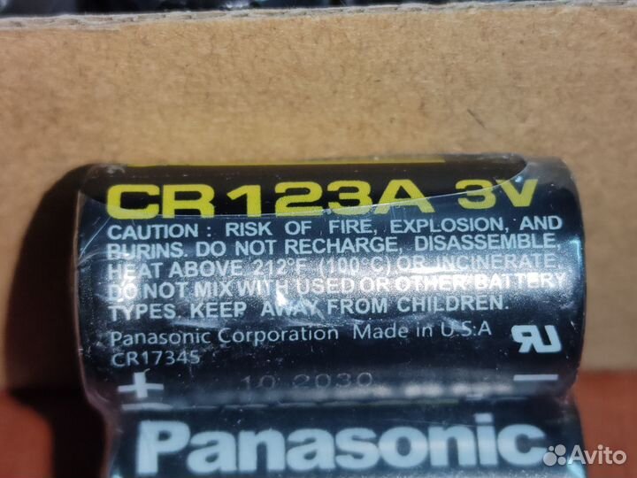 Батарейки CR123A Panasonic