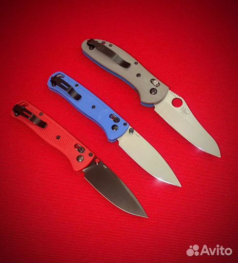 Складные ножи spyderco, benchmade