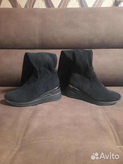 Сапоги женские демисезонные 39 замша