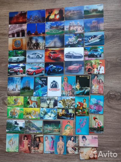 Календарик стерео советские фольга СССР переливной