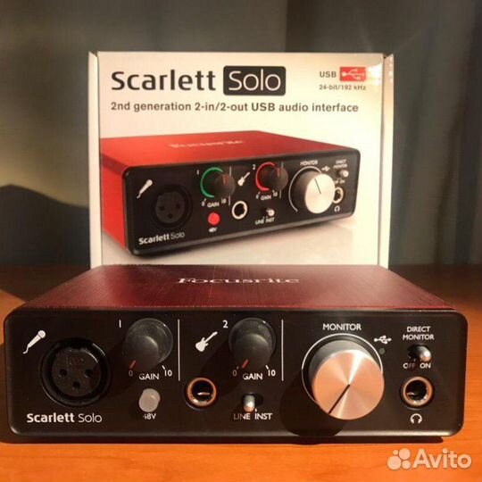 Дом. студия звукозаписи (Focusrite, Behringer)