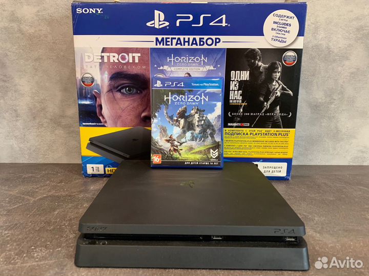 Sony PlayStation 4 Slim 1TB + 550 игр