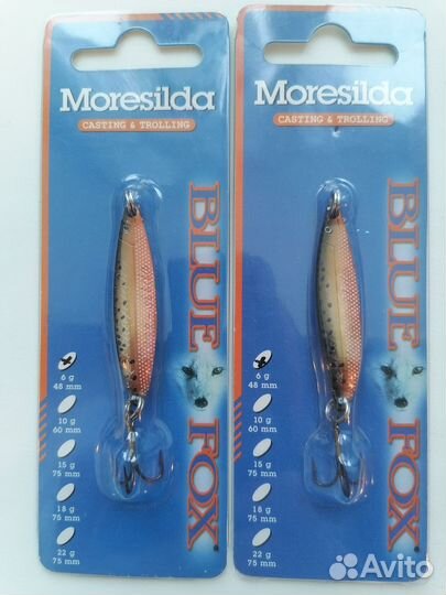 Набор Blue Fox Moresilda 6 гр/48 мм. и 10 гр/60 мм