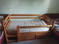 Кровать детская с матрасом 140х70 с 3 до 10 лет