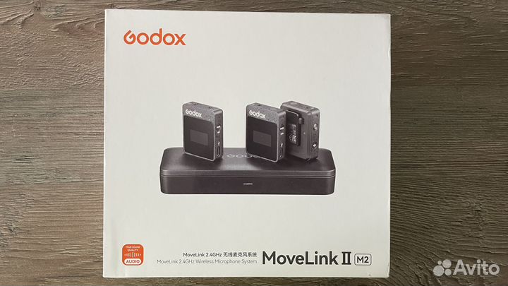 Радиосистема, микрофоны Godox MoveLink II M2