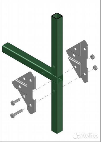Опора для растений П-образная 2000х500 мм, шпалера