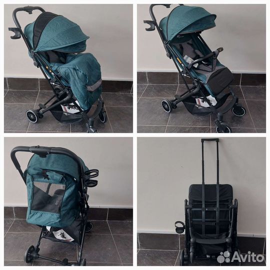 Коляска прогулочная всесезонная на больших колесах