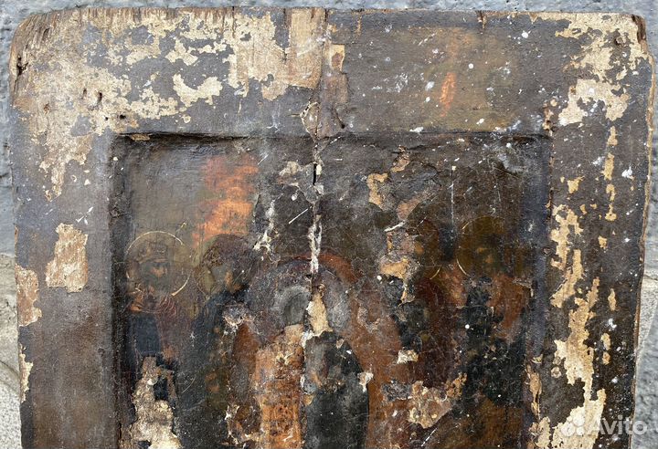 Икона Воскресение Сошествие в Ад 17 век