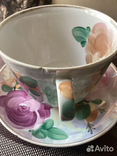 Чайная пара гигант Дулево