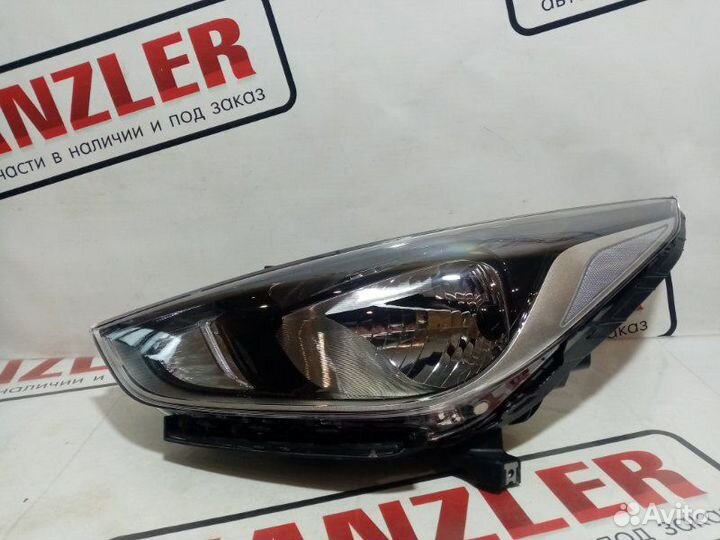 Блок Фара передний левый Hyundai Solaris 2