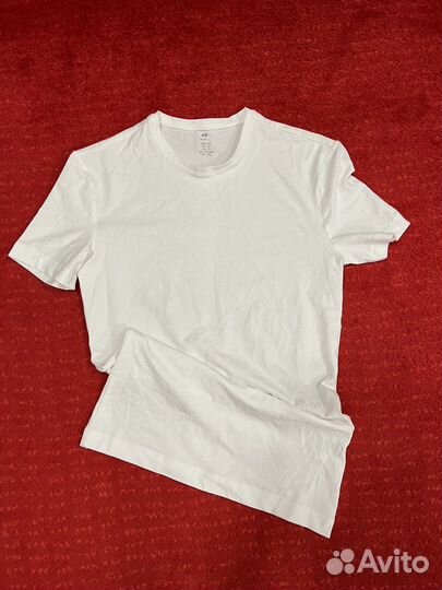 Футболка белая унисекс hm