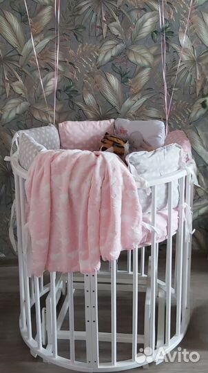 Детская кроватка круглая