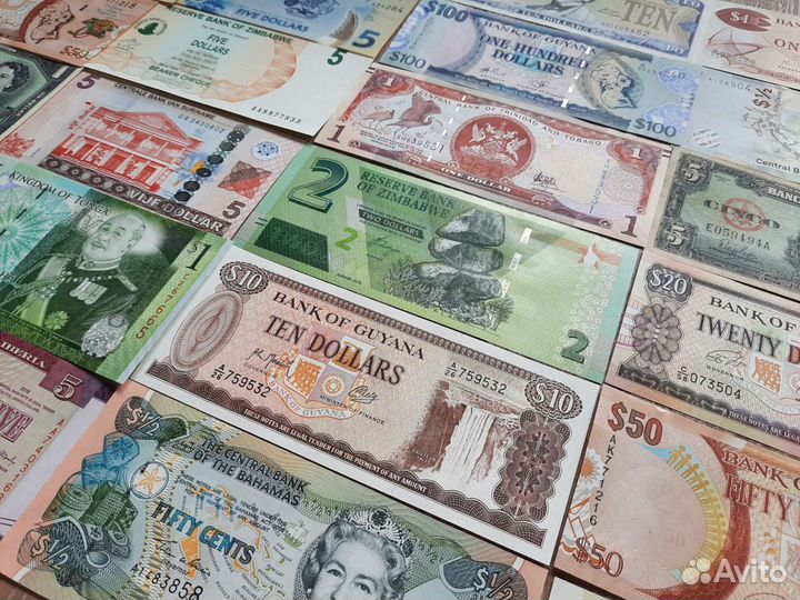 Купюры коллекционные, со всего мира, от 1954 года