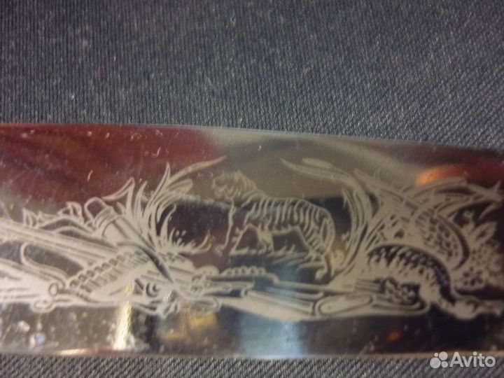 Ножи Павлово, столовые, с тигром, Сливочник