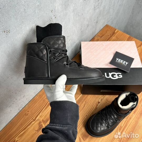 Женские Ugg Lodge Mini Leather + 3 расцветки