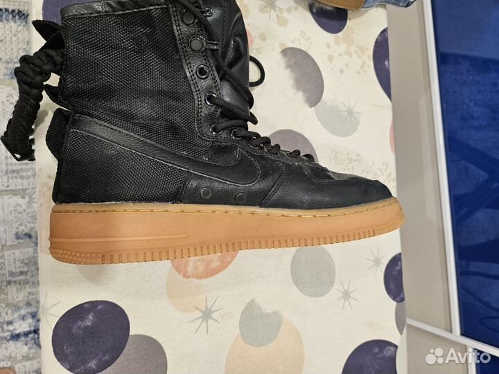 Кроссовки мужские nike air force 1 черные осенние