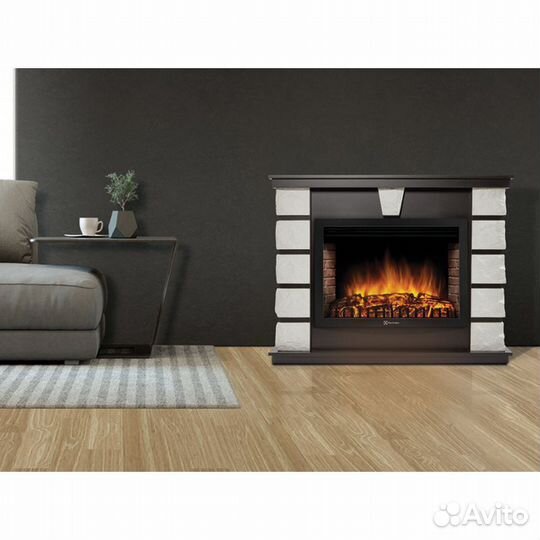 Портал Firelight Excalibur 30 камень белый, шпон в