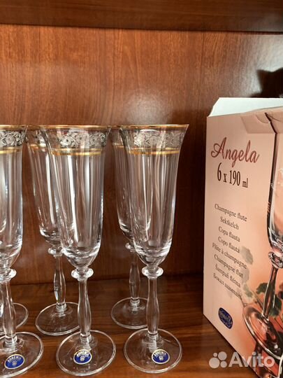 Фужеры бокалы богемия