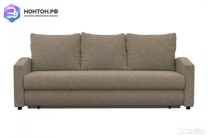 Диван еврокнижка Фаби коричневый