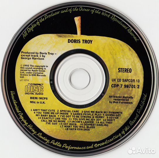 Компакт диски - CD список N 6