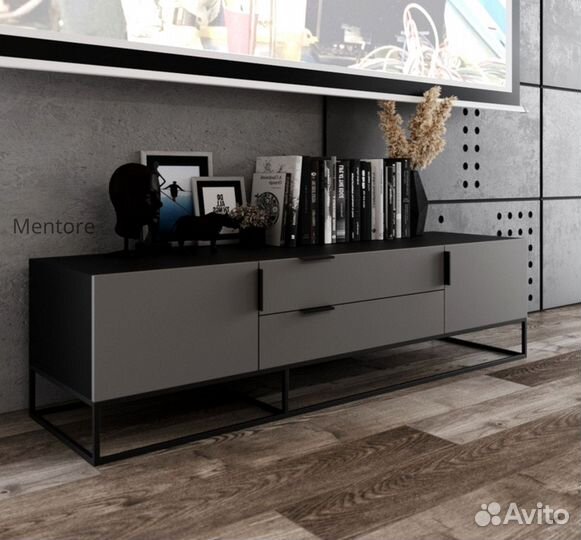 Тумба тв Loft Luce дизайнерская / 1800х500х480 мм