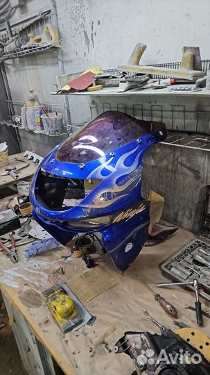 Kawasaki ninja zx9r морда обтекатль пластик