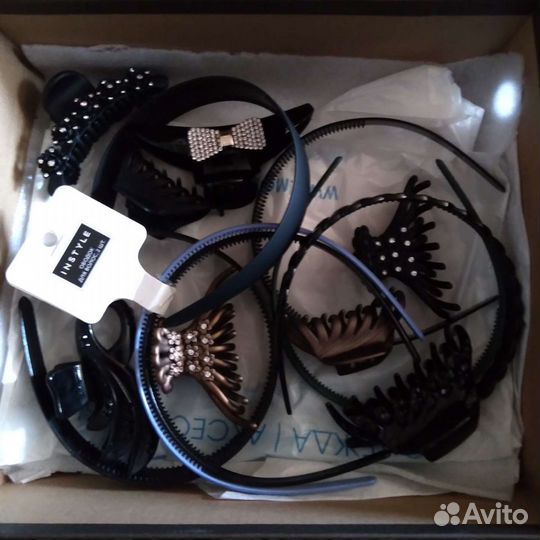 Ободки для волос, крабы для волос