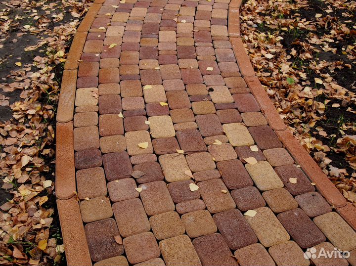 Тротуарная плитка, брусчатка кирпичик