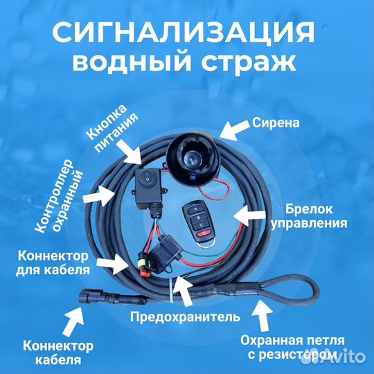 Сигнализация для лодки, катера и мотора
