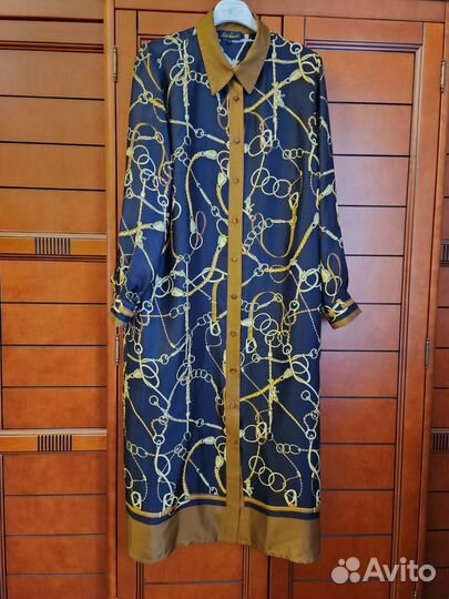 Шикарное шелковое платье Luisa Spagnoli, Италия