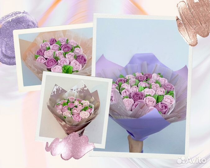 Цветы из зефира, шоколада